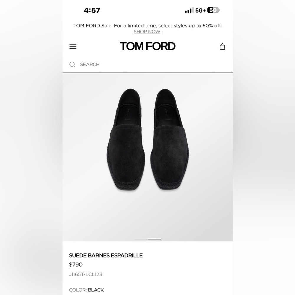 Tom ford soft suede espadrilles - Picture 5 of 5